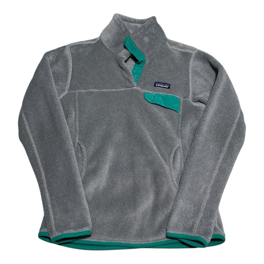 Patagonia Re-Tool Snap T Polartec Fleece Pullover Jacket Gray Women's Small